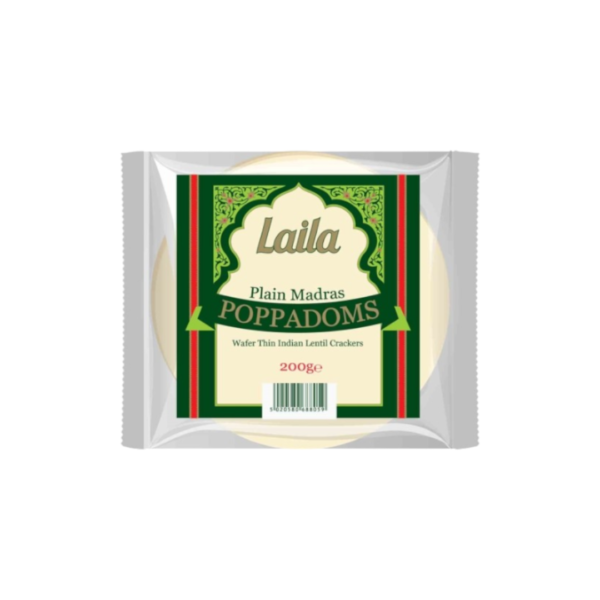 Laila Plain Madras Poppadoms