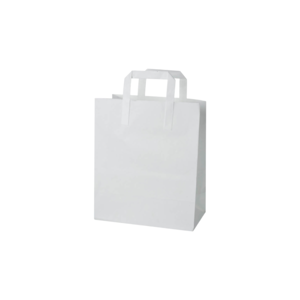 Loop Handle Carrier Bag White